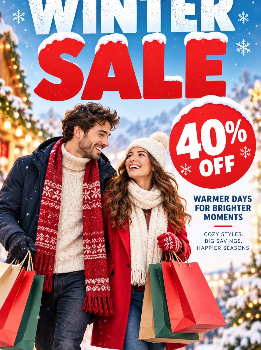 Seasonal sale poster